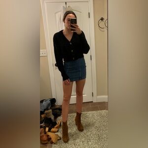 Free People Jean Skirt